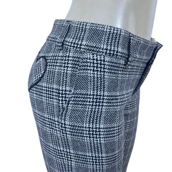 Juicy Couture Women's Black & White Plaid Flared Pants Excellent Size 28 - Picture 4 of 9